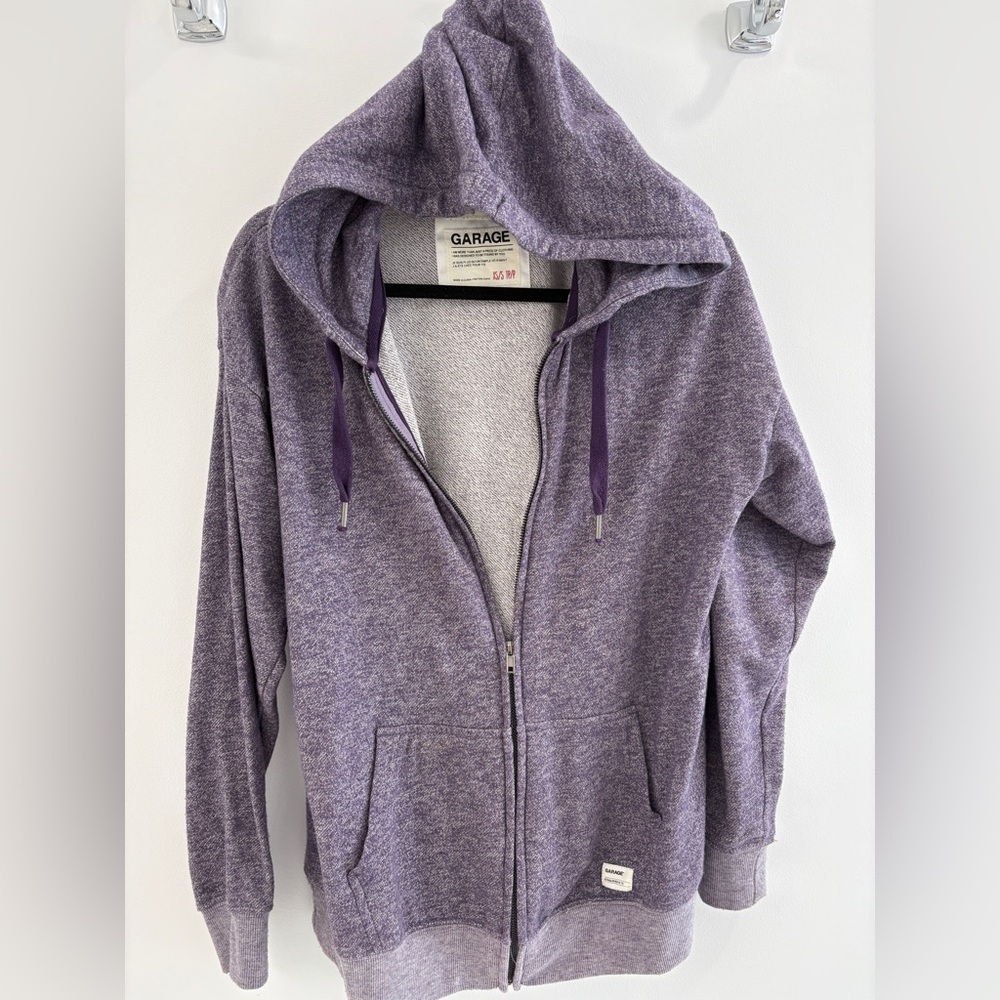 Garage Purple Zip Up Hoodie - XS/S